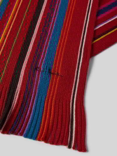 PAUL SMITH Schal aus Lanawolle Modell 'IVAN' Rot 2