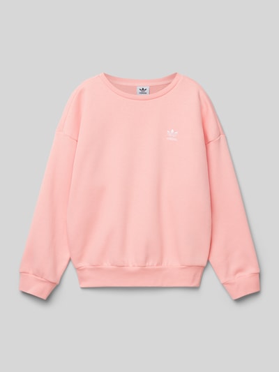 adidas Originals Sweatshirt mit Label-Stitching Lachs 1