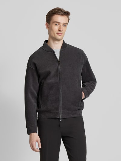 Emporio Armani Sweatjacke mit Stehkragen Anthrazit 4