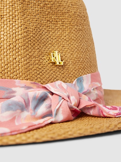 Lauren Ralph Lauren Fedora z opaską z kwiatowym nadrukiem Beżowy 2