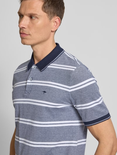 Fynch-Hatton Regular Fit Poloshirt mit Logo-Stitching Marine 3