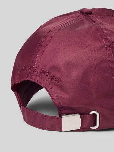 Anine Bing Basecap mit Logo-Stitching Modell 'JEREMY' Bordeaux 3