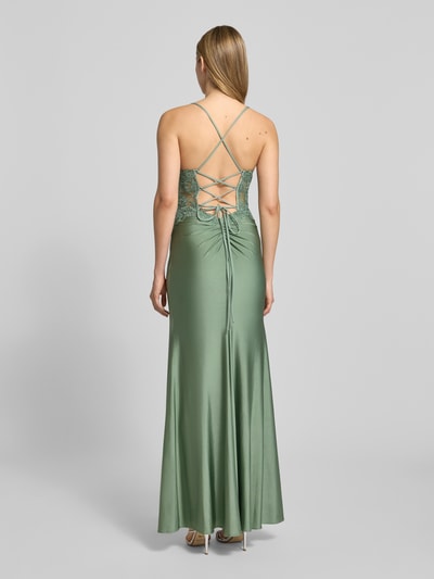 Hey Kyla Semi-transparante avondjurk met kant Lichtgroen - 5
