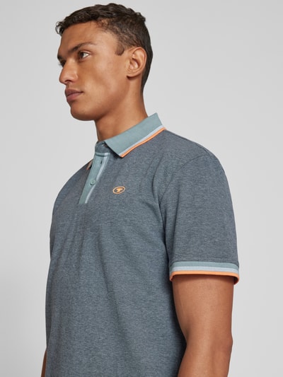 Tom Tailor Koszulka polo o kroju regular fit z nadrukiem z logo Antracytowy 3