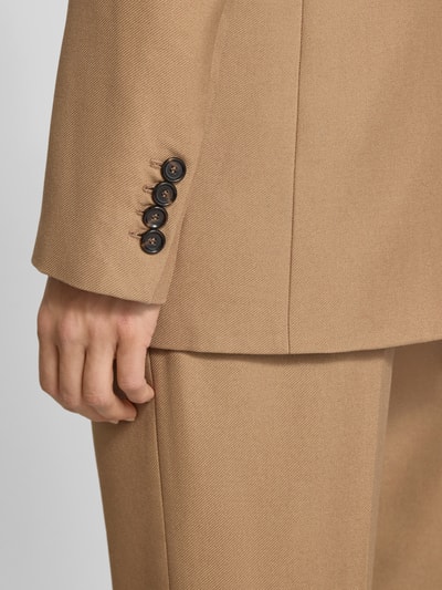 Mango Slim Fit Blazer mit Reverskragen Modell 'NATALIE' Camel 3