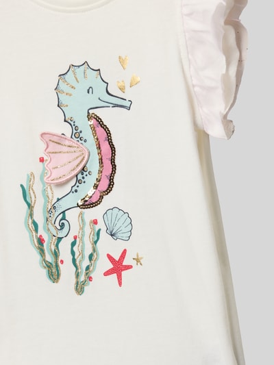 Blue Seven Tanktop mit Volantärmel Offwhite 2