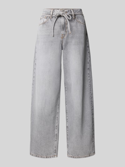 Only Loose Fit Jeans aus reiner Baumwolle Modell 'GIANNA ' Hellgrau 2
