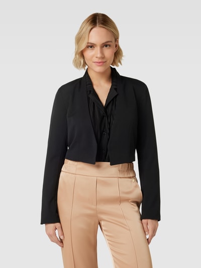 Vila Cropped Blazer mit offener Vorderseite Modell 'HER' Black 4