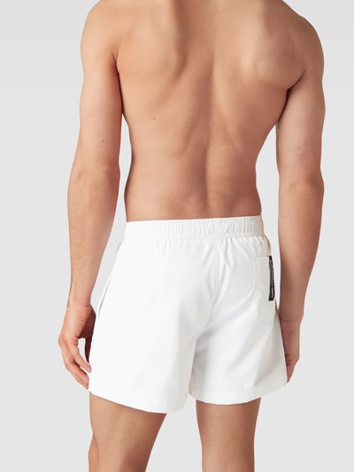 Karl Lagerfeld Beachwear Badehose mit Logo-Print Weiss 4