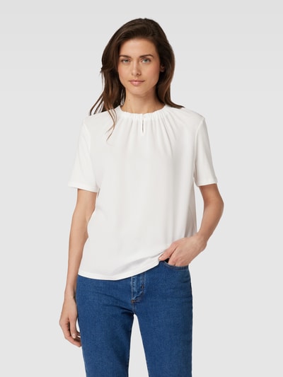 More & More T-shirt met plooien Offwhite - 4