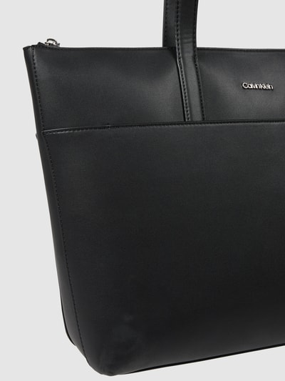 CK Calvin Klein Shopper in Leder-Optik  Schwarz 6