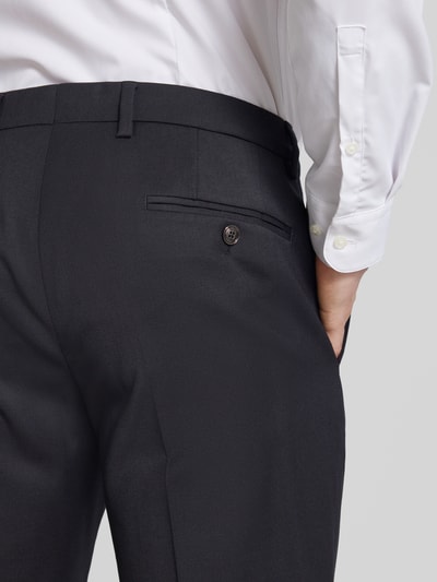 JOOP! Collection Slim fit pantalon met persplooien, model 'Blayr' Zwart - 3