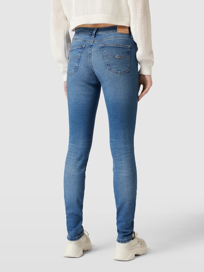 Tommy Jeans Skinny fit jeans met labelstitching, model 'NORA' Jeansblauw - 5