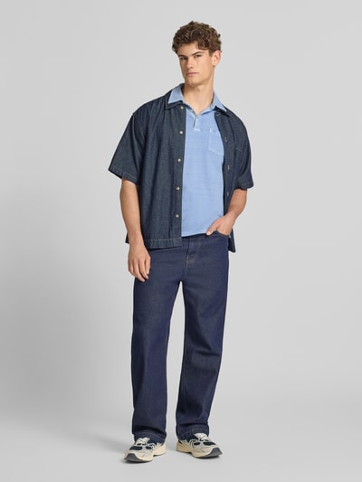 Superdry Slim Fit Poloshirt mit Brusttasche Jeansblau 1