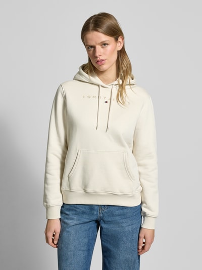 Tommy Jeans Hoodie met labelstitching Zand - 4