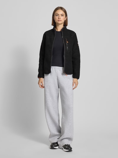 Superdry Kurtka z futerka Czarny 1