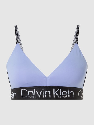 Calvin Klein Performance Bustier mit Logo-Bund  Lila 2