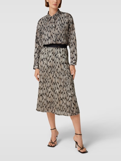 Cinque Midirock mit Animal-Print Modell 'CIRIO' Schwarz 1