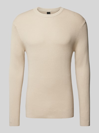 Only & Sons Gebreide pullover met ronde hals, model 'PHIL' Beige - 2