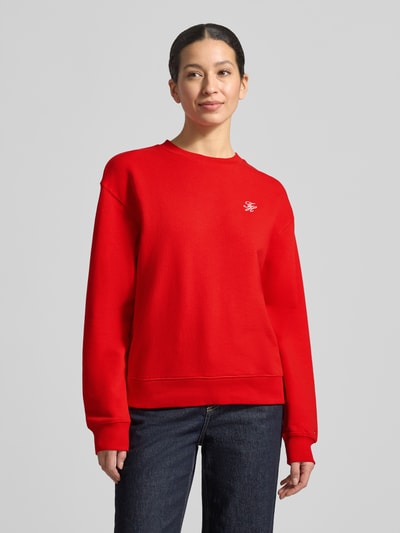 Tommy Hilfiger Regular Fit Sweatshirt aus Baumwoll-Mix Rot 4
