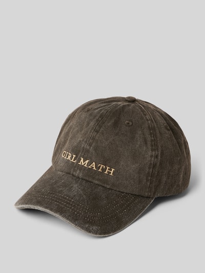 Gina Tricot Cap mit verstärktem Schirm und Stitching Schoko 1