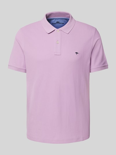 Fynch-Hatton Koszulka polo o kroju regular fit z wyhaftowanym logo Jasnofioletowy 2