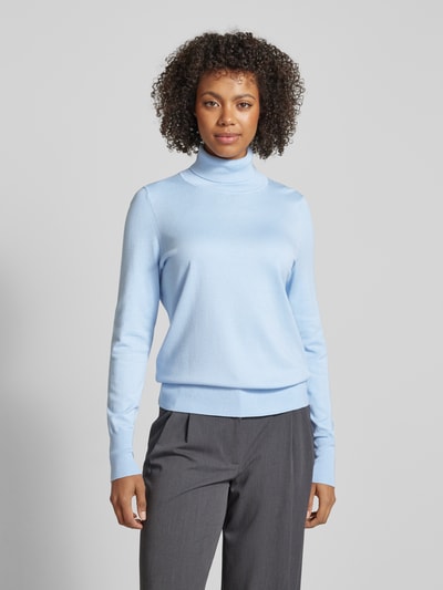 Christian Berg Woman Strickpullover mit gerippten Abschlüssen Hellblau 4