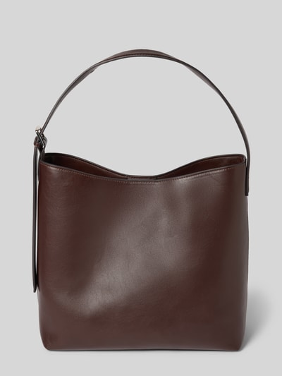 MANGO Handtasche in Leder-Optik Dunkelbraun 2