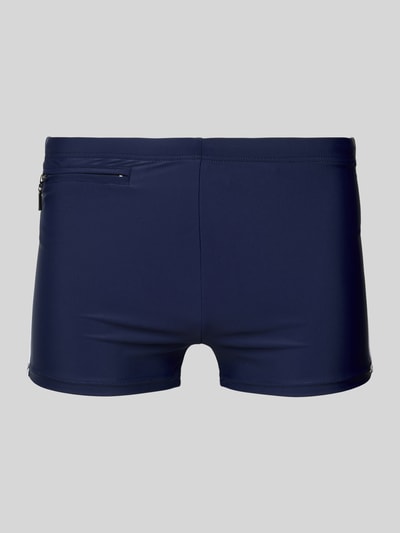 Schiesser Slim Fit Badeshorts mit Reißverschlusstasche Marine 1