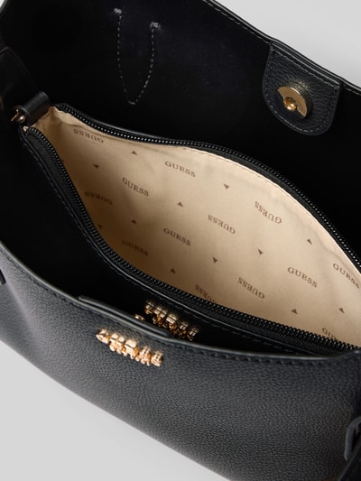 GUESS schoudertas met labelapplicatie Zwart - 4
