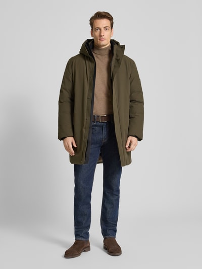Cinque Funktionsmantel mit Kapuze Modell 'Activator' Oliv 1