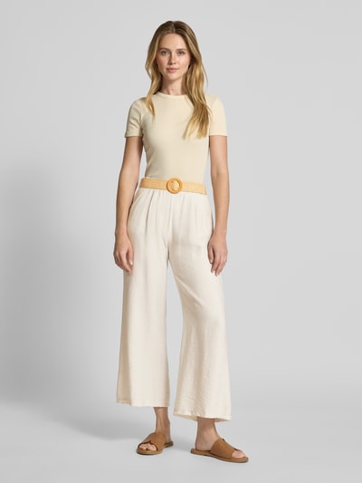 ZABAIONE Stoffhose mit Eingrifftaschen Beige 1