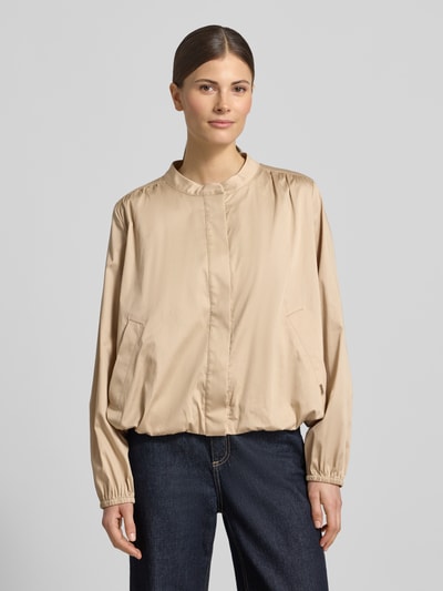 White Label Jacke mit verdeckter Knopfleiste Beige 4