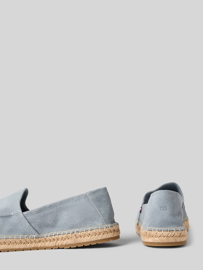 Tommy Hilfiger Loafer aus Wildleder mit Seil-Sohle Hellblau 2