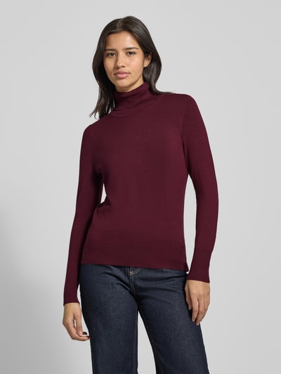 Christian Berg Woman Rollkragenpullover aus Viskose-Mix Bordeaux 4