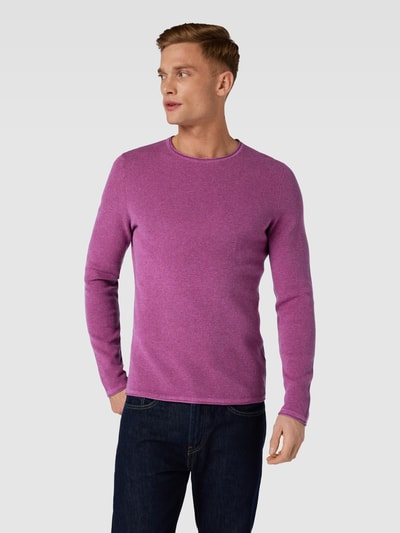 MCNEAL Strickpullover mit Strukturmuster Violett Melange 4