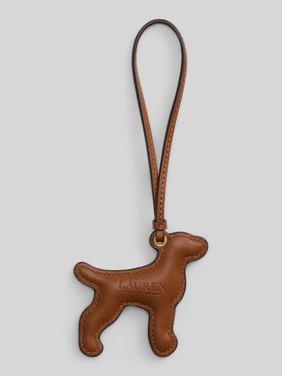 Lauren Ralph Lauren Sleutelhanger van echt kalfsleer model 'PUFFD VIZSLA' Camel - 4
