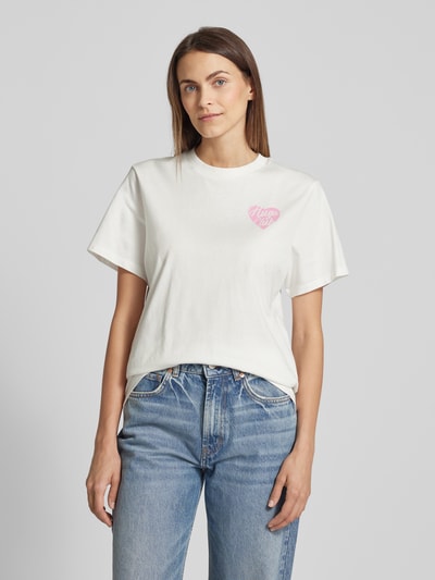 HUGO T-Shirt mit Label-Print Offwhite 4