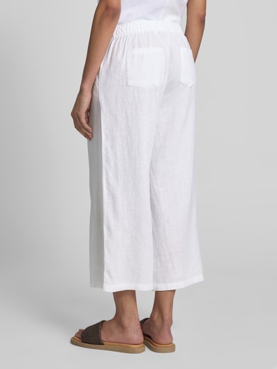 Christian Berg Woman Wide Leg Stoffhose mit Tunnelzug Weiss 5