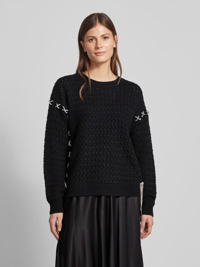 Guess Strickpullover mit Woll-Anteil Modell 'ELLISS' BLACK 4