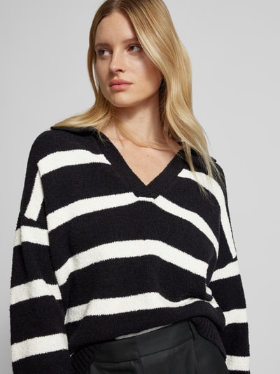 P&C* curated by Anouk Yve Gebreide pullover met streepmotief - capsulegarderobe Zwart - 3