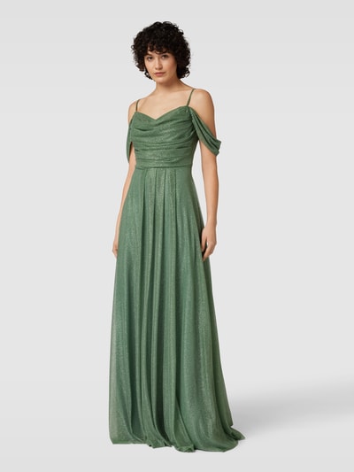 TROYDEN COLLECTION Abendkleid mit Raffungen Mint 4