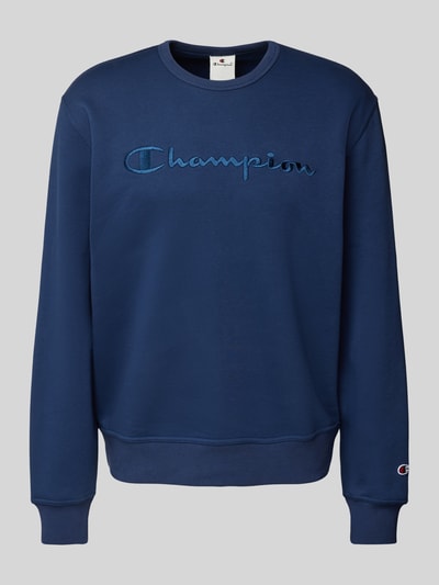 CHAMPION Sweatshirt mit Label-Stitching Marine 2