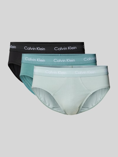 Calvin Klein Underwear Slip met label in band in set van 3 stuks Mintgroen - 1