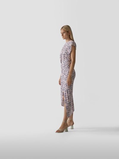 Paco Rabanne Maxikleid mit Wickel-Optik Hellrosa 4