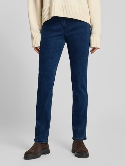 Raphaela By Brax Jeansy z elastycznym pasem model ‘Pamina’ Niebieski 4