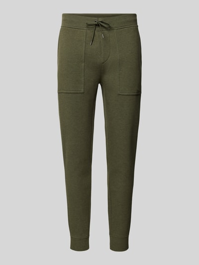 Polo Ralph Lauren Slim fit sweatpants met opgestikte zakken Olijfgroen gemêleerd - 2