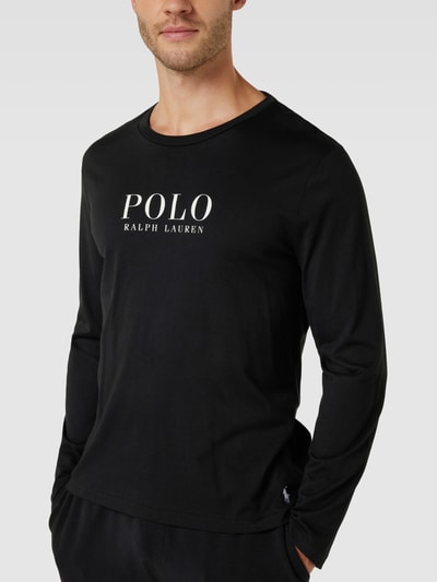 Polo Ralph Lauren Underwear Bluzka z długim rękawem i nadrukiem z logo Czarny 3