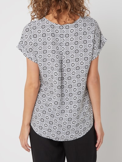 Montego Blouseshirt van viscose  Zwart - 5