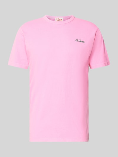 MC2 Saint Barth T-Shirt mit Label-Stitching Modell 'DOVER' Pink 2